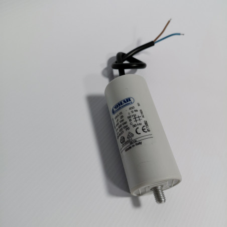 Condensateur permanent 25µf sortie câble souple tension 450V Maximum