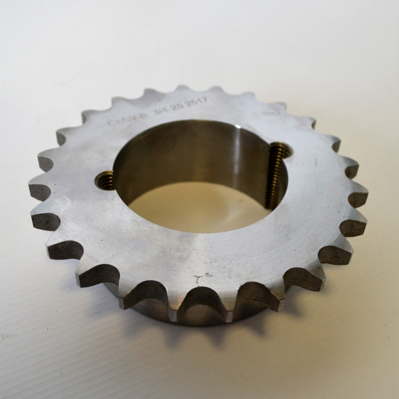 Pignon 14 Dents ISO 08B – Alésage 12mm (1/2") – Avec Roulements Intégrés – Acier C45 – Pour Chaîne De Transmission