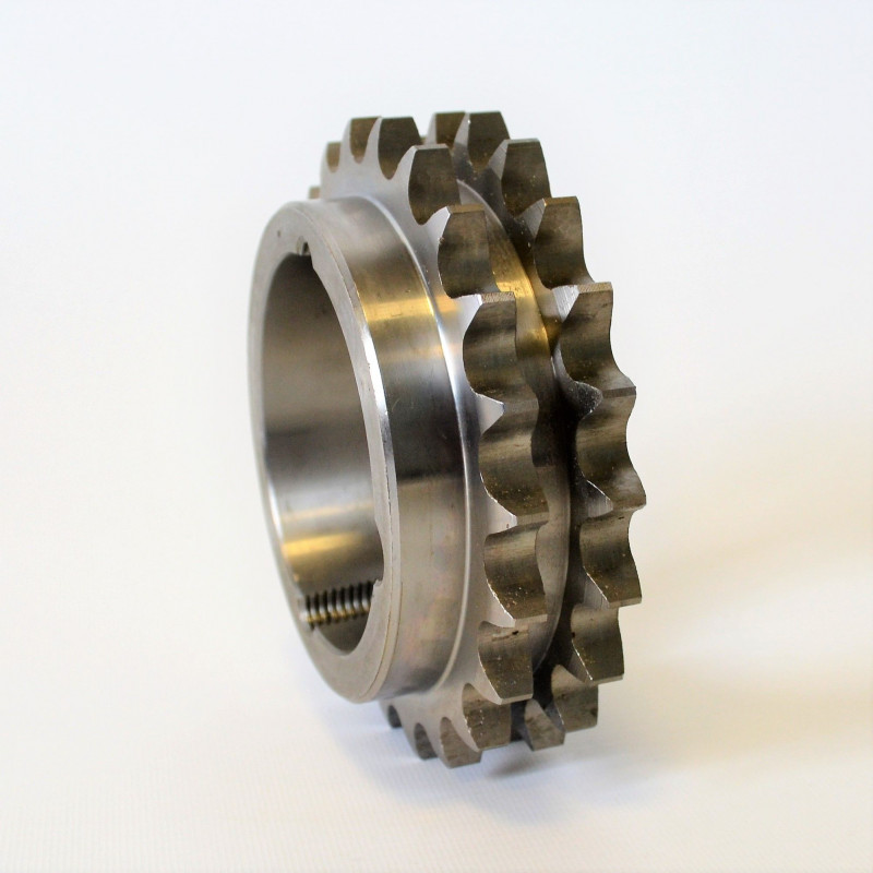 Pignon Acier 24B-2 Double 17 Dents Pour Moyeu Amovible 3020