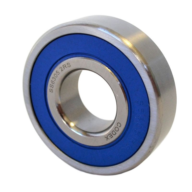 Roulement à billes 6805 2RS SS Inox - Étanche à l'eau et poussière - Diamètre 25x37x7mm - Codex Roulement à billes 6805 2RS SS Inox - Étanche à l'eau et poussière - Diamètre 25x37x7mm - Codex