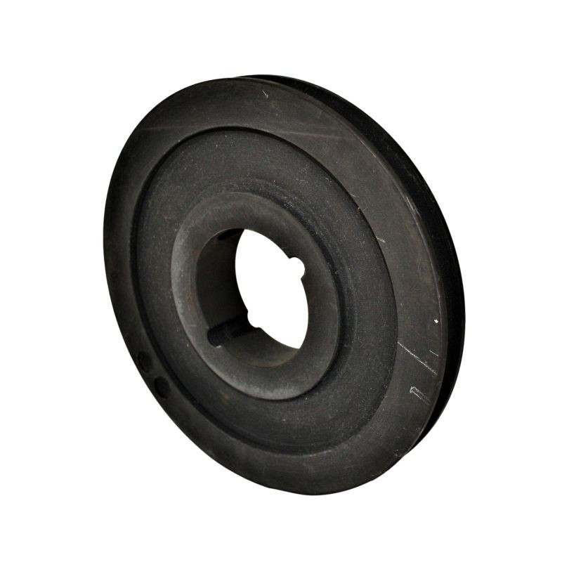 Poulie Trapézoïdale Double Gorge HB SPB 130mm - Acier Galvanisé, Alésage 28mm Avec Clavette 8mm - 8