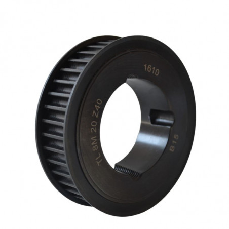 Poulie dentée HTD 14M - 38 dents - largeur 85mm - moyeu 3020