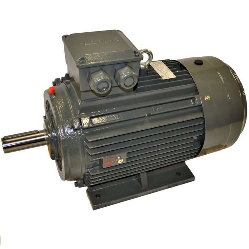 Moteur électrique Triphasé CEMER – 0,75 KW (1 CV), 3000 Tr/min, 230/400 V – Taille 80, Axe 19 Mm, Bride B14 120 Mm