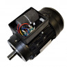 Moteur électrique monophasé 0.55 Kw - 3000 tr/min - B14 - Un condensateur